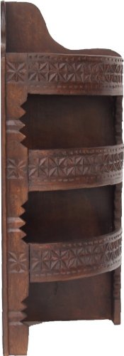 Rundes Eckregal Mangoholz