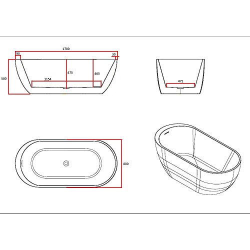 freistehende Badewanne Codo