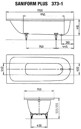 Saniform Plus Stahl Badewanne
