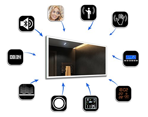 Design Badspiegel mit LED Beleuchtung
