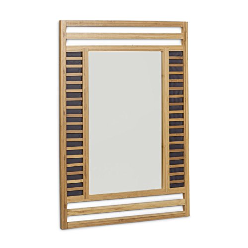 Relaxdays Bambus Spiegel