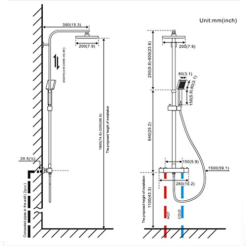 Thermostat Duschset Brausethermostat