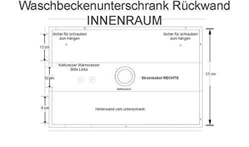 Badmöbelset Badezimmermöbel Komplett Set Waschbeckenschrank mit
