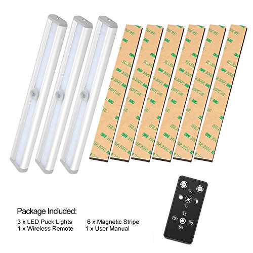 3er LED Unterbauleuchte für Küche, Fansteck Dimmbare Panel