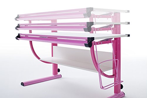 Robas Lund Schreibtisch für Kinder höhenverstellbar rosa ...
